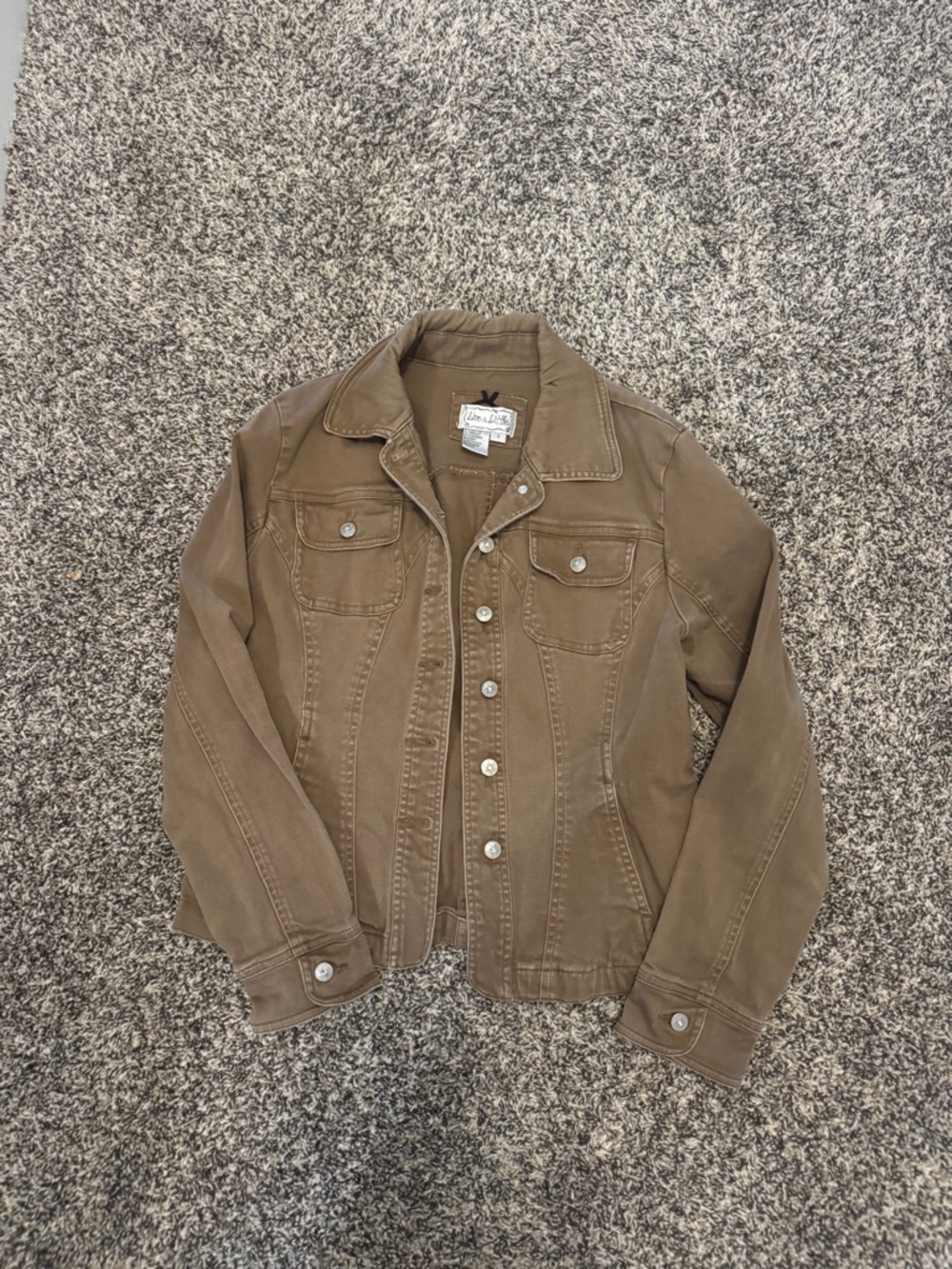 Caramel Brown Denim Jacket